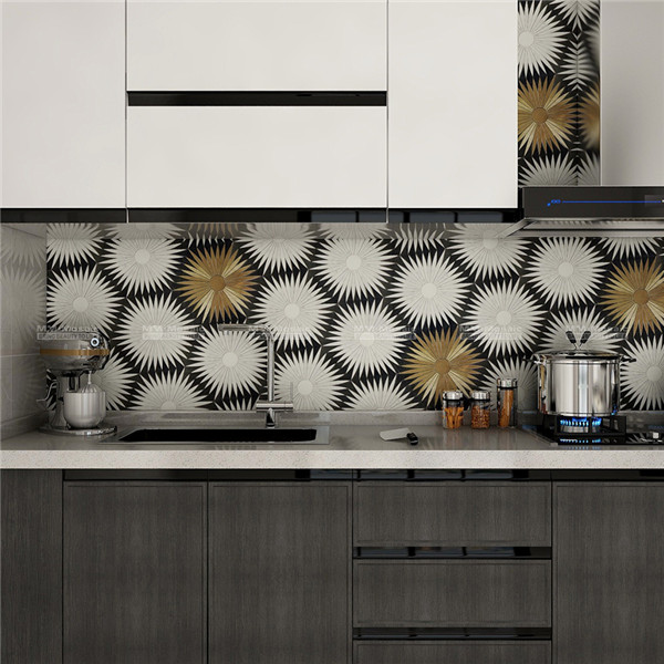 waterjet mosaic backsplash