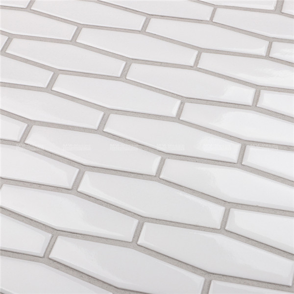 Wholesale Flat White Hexagon Wall Tiles Mosaic OEM Accept | MM-Mosaic