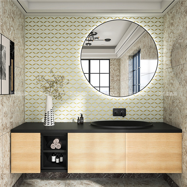 Wholesale Water Jet Cut Marble Mosaic Tiles for Bathroom Wall Project ...