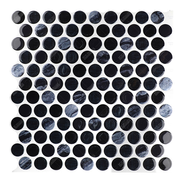 Wholesale Penny Round PVC Vinyl Peel And Stick On Tiles for Kitchen