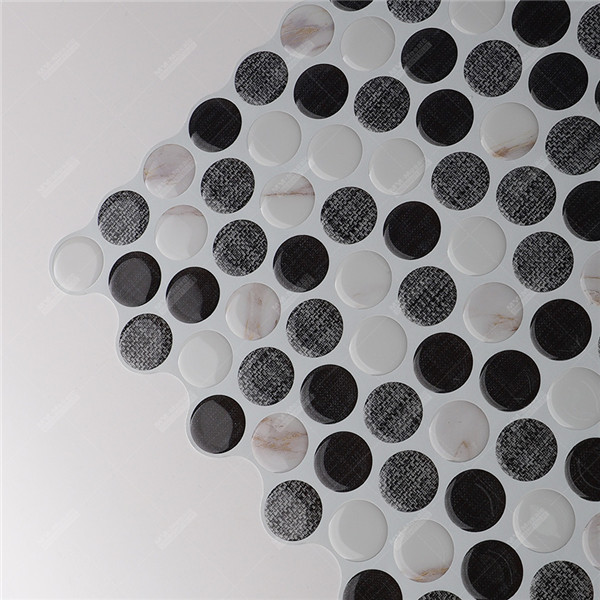 Wholesale PVC Vinyl Mosaic Peel And Stick Penny Tile for Kitchen ...