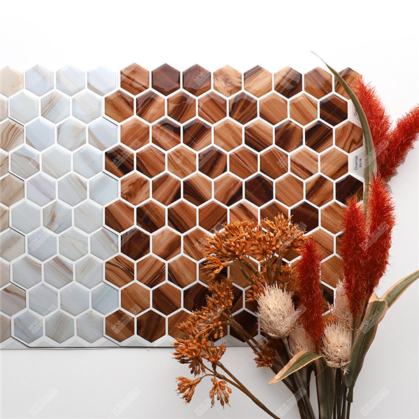 Wholesale Cheap 1mm Hexagon PVC Vinyl Stick On Peel And Stick Kitchen ...