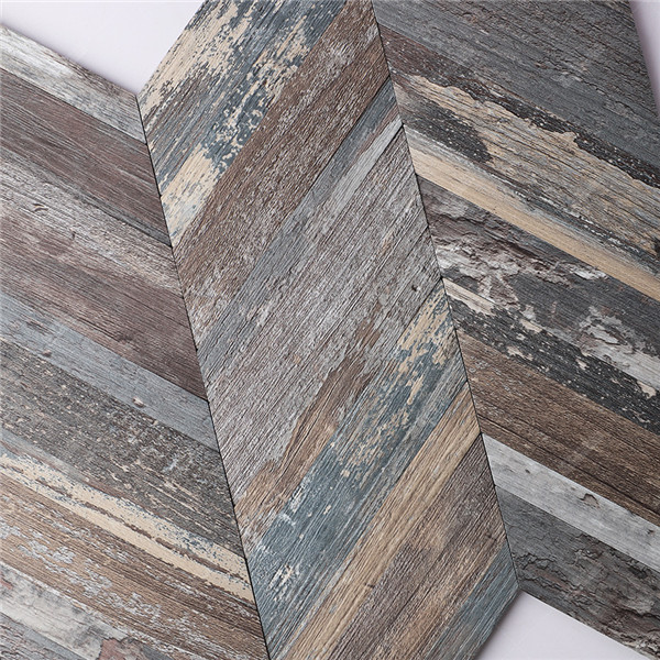 Wholesale Chevron Pattern Wood Grain PVC Vinyl Shower Peel And Stick