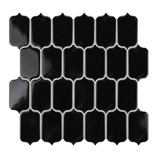 Foshan Distributor Price Moroccan Style Porcelain Mosaic Black